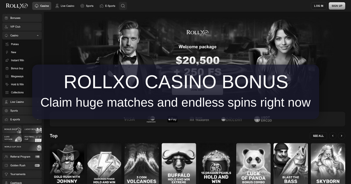 Rollxo Casino No Deposit Bonus Codes & Promotions - Australia 2026
